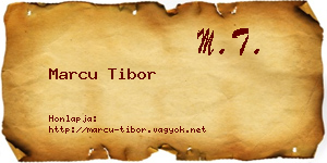 Marcu Tibor névjegykártya